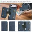 iPhone 17 Air Kalebol MagSafe Leather Card Bag Case - Blue - 4