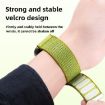 20mm Wilderness Green Woven Nylon Hook & Loop Fastener Watch Band - 5