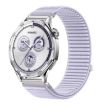 22mm Hyacinth Purple Woven Nylon Hook & Loop Fastener Watch Band - 1