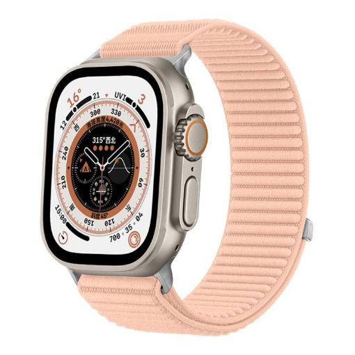 Apple Watch Band 46/49/45/44mm Wild Mountain Woven Nylon - Milkshake Pink - 1