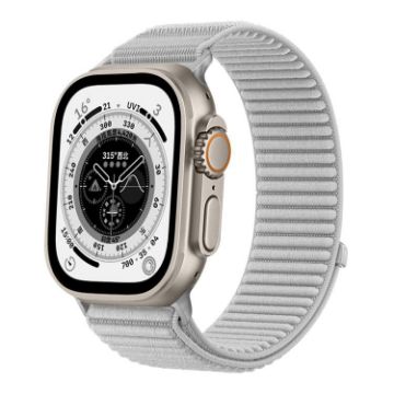 Apple Watch Band 42/41/40/38mm Wild Mountain Woven Nylon Gray - 1