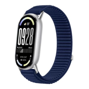Xiaomi Smart Band 10/9/8 Woven Nylon Watch Band - Azure Hook & Loop - 1