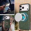 iPhone 17 Pro Max Green Leather MagSafe Card Holder Case by Kalebol - 8
