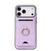 iPhone 17 Pro Max Leather MagSafe Card Holder Case - Purple - 2