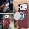 iPhone 17 Pro Red Leather MagSafe Card Holder Case by Kalebol - 8