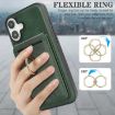iPhone 17 Kalebol MagSafe Leather Case with Card Holder - Green - 6