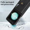 Samsung Galaxy Z Flip6 Leather Case: Magnetic Card Bag & MagSafe Ring - 4