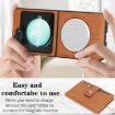 Samsung Galaxy Z Flip6 Brown Leather Case with MagSafe & Card Holder - 3