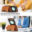 Samsung Galaxy Z Flip6 Brown Leather Case with MagSafe & Card Holder - 9