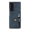 Samsung Galaxy Z Fold7 Leather Case - Magnetic Card Bag & MagSafe Ring (Blue) - 2