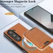 Samsung Galaxy Z Fold7 Kalebol MagSafe Leather Card Case (Brown) - 5