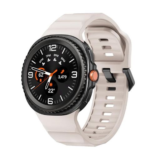 Samsung Galaxy Watch 8 40mm/44mm Black Silicone Band Starlight - 1