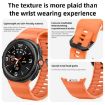 Samsung Galaxy Watch 8 40mm/44mm Red Silicone Band Wave Black Buckle - 4