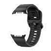 Samsung Galaxy Watch 8 40mm/44mm Black Silicone Band Wave Buckle - 2