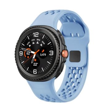 Samsung Galaxy Watch 8 40mm/44mm Black Buckle Light Blue Band - 1