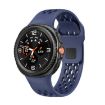 Samsung Galaxy Watch 8 40mm/44mm Black Silicone Band Midnight Blue - 1