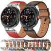 Samsung Galaxy Watch 8 Leather Band 40mm/44mm Gray Silver Metal Connector - 3