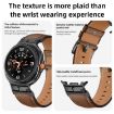 Samsung Galaxy Watch 8 Leather Band 40mm/44mm Pink Black Metal Connector - 5