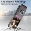 Moto Razr 60 Ultra Gray Twill Fabric Card Bag Ring Magnetic Case - 4