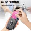 Moto Razr 60 Ultra Gray Twill Fabric Card Bag Ring Magnetic Case - 6