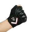 Black Automatic Induction Turn Signal Riding Gloves - Size L - 1