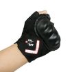 XXL Black Automatic Induction Turn Signal Riding Warning Light Gloves - 2