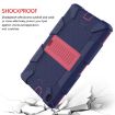 Galaxy Tab A8.0 2019 T290 Shockproof Silicone Case with Holder - Blue/Pink - 5