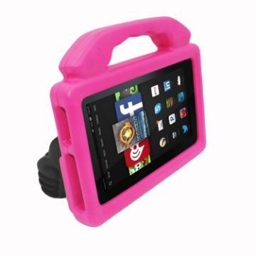 Shockproof EVA Tablet Shell for Kindle Fire HD 7 with Thumb Stand - Rose Pink - 1