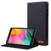 Galaxy Tab A8.0 T290/T295 (2019) Black PU Leather Case with Holder & Slots - 2