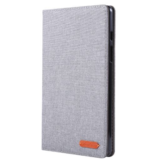 Galaxy Tab A8.0 T290/T295 (2019) Gray PU Leather Case with Holder & Slots - 1
