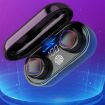 TWS Bluetooth Headset with Fingerprint Touch & LED Display - White - 6