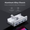 ORICO MH4PU-P 4 Port USB3.0 Clip-type HUB, Aluminum Alloy, Silver - 9