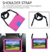 Galaxy Tab A8.0 T290/T295 2019 Protective Shell with Straps - Rose+Blue - 6