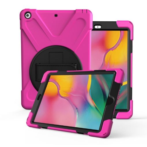 Galaxy Tab A 8.0 2019 T290/T295 360 Rotating Case with Holder & Strap - 1