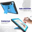 iPad Pro/Air 10.5 Case: 360 Rotating PC+Silicone with Holder & Strap - 8