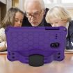 GalaxyTab A 8.0 (2017) T380 Protective Shell, Honeycomb Design, Purple+Black - 5