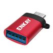 ENKAY ENK-AT101 Red USB-C to USB 3.0 OTG Data Adapter Converter - 1