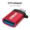 ENKAY ENK-AT101 Red USB-C to USB 3.0 OTG Data Adapter Converter - 2