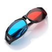 Red Blue Anaglyph 3D Glasses for Games & Movies - Plastic Frame - 1