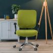 Universal Stretch Office Chair Cover Set, Silver Grey - Back & Cushion Cover - 5