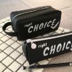 Black Silicone Pen Box Pencil Case - Large Letter School Stationery Supplies - 3