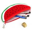 Watermelon Shape Plush Pencil Bag - Cute Red Design - 1