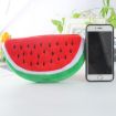Watermelon Shape Plush Pencil Bag - Cute Red Design - 5