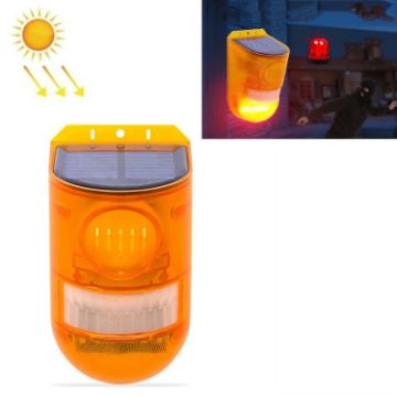 Solar Alarm Light 129dB Human Body Induction Anti-theft N911E English - 1
