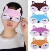 Purple Cute Fox 3D Sleep Mask - Travel Sleeping Cover & Ice Mask - 5