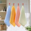 Wood Fiber Small Square Dish Towels 2 PCS - Pink - 5