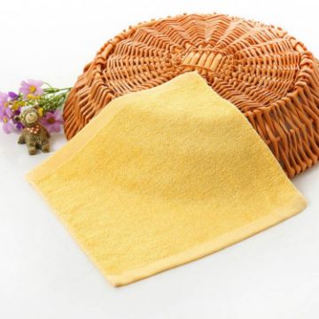 Wood Fiber Small Square Dish Towels 2 PCS - Yellow - 1