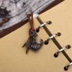 Vintage Pirate Anchors PU Leather Spiral Notebook Diary, Size L (Coffee) - 6