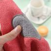 Cute Love Heart Pattern Microfiber Hand Towel - Blue Kitchen Cloth - 3