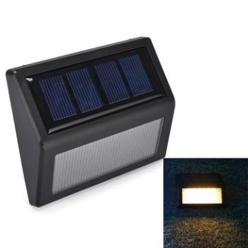 Solar Powered Wall Light, 6 LEDs, IP55 Waterproof, Warm Light Deck Lights - 1